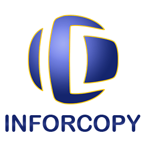 Logo_Inforcopy_vertical. Especialistas en fotocopiadoras