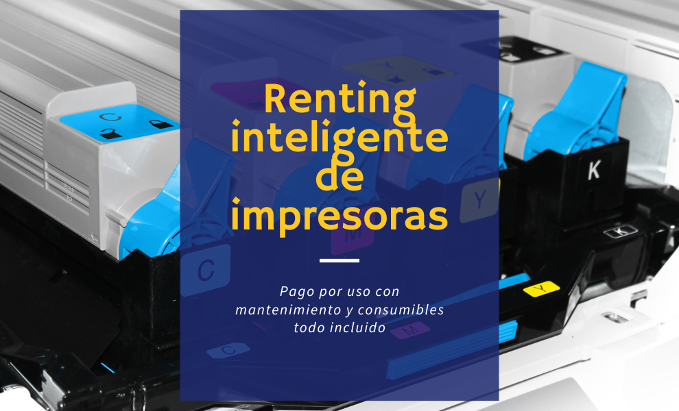 Empresario firmando un contrato de renting de impresoras para su oficina.