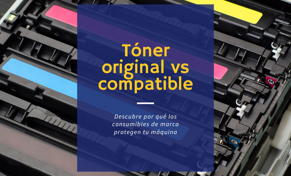 Comparación del desgaste de un equipo usando tóner original frente a uno compatible.