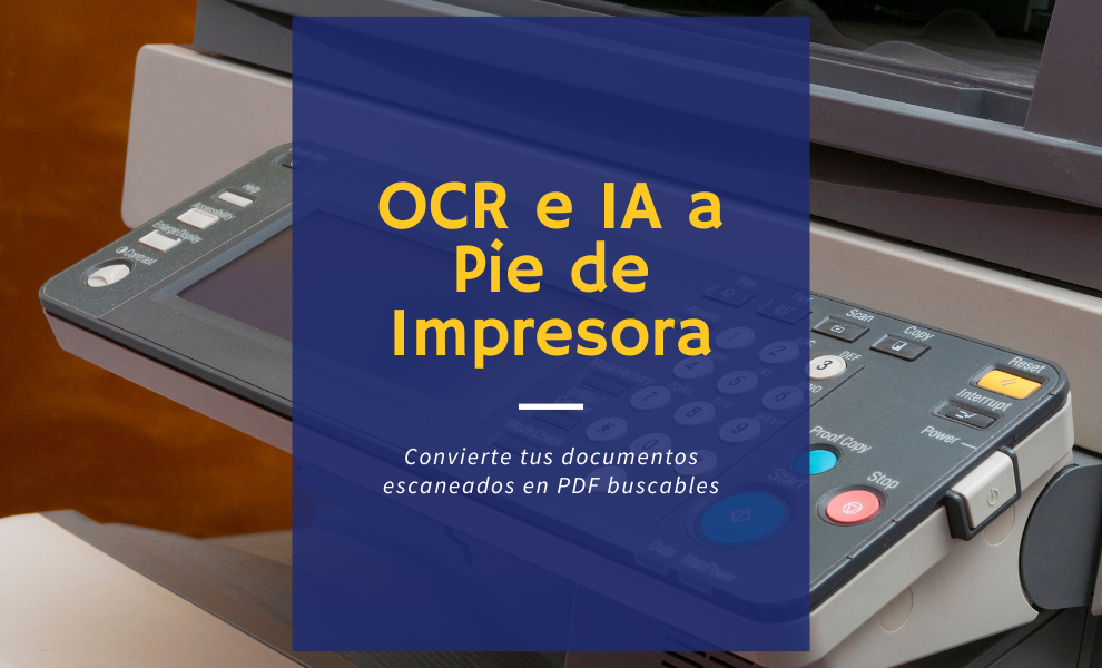 OCR e IA a pie de impresora